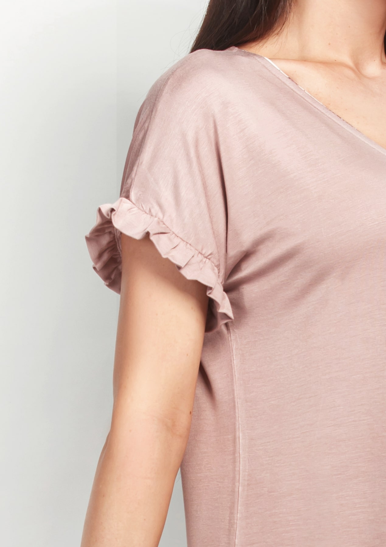 Short long-sleeved spliced ruffle design shorts set cute women's pajam –  KesleyBoutique
