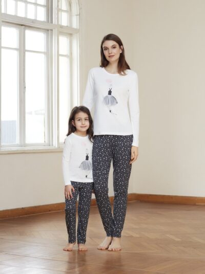 Ballerina Print- Girls PJ Set