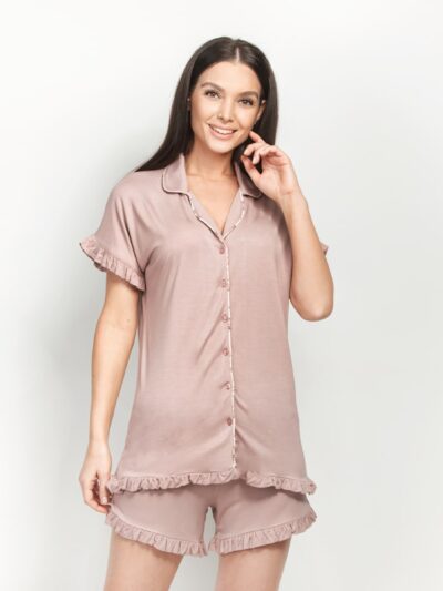 Ultra Soft Little Ruffle Short Set